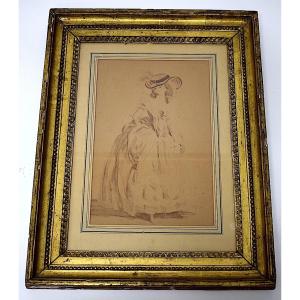 Attributed To Jean Frédéric Schall Elegant Wash Drawing 18th Century Rfm43