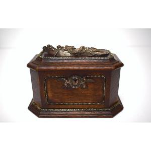 Alphonse Giroux à Paris  petit Coffret Apollon style Napoléon III Ref1140 