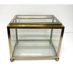 Curiosité Vivarium Art Deco Bronze Dore vers 1925 1930 Ref1187