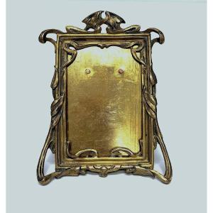 Art Nouveau Gilt Bronze Photo Frame, C. 1900  Ref 1188