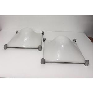 Martinelli Luce Bolla Vintage Ceiling Light And Wall Sconces, 1960s–1970s, Ref. 1201