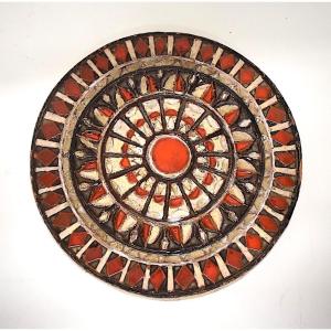 Ceramic Trivet In The Style Of Roland Zobel Circa 1970 Ref. 1215