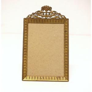 Cadre porte photo Style Louis XVI Bronze Doré Ref1217
