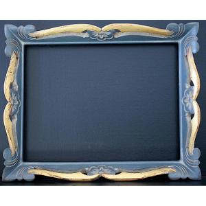 CADRE années 50 décor floral ajouré Feuillure 25,5 x 19,5 cm format proche 2F FRAME Ref C1293