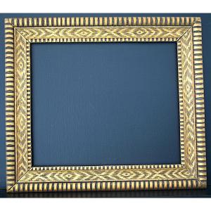 CADRE Art déco doré Feuillure 41 x 33 cm format 6F pour tableau FRAME Ref C1301