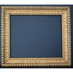 CADRE Art déco doré Feuillure 41 x 33 cm format 6F pour tableau FRAME Ref C1302