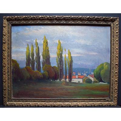 Challulau Marcel Henri Emile Paysage Provençal Hérault Provence Impressionniste XX RT127