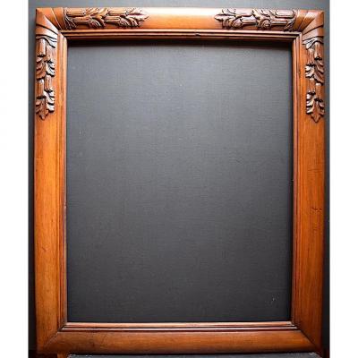 Art Deco Carved Wood Frame 70 X 56 Cm Frame Ref C854