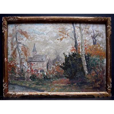 Impressionist G Huttelert Landscape Countryside XIX XX Rt352