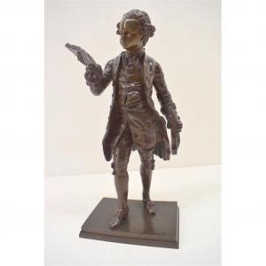 Émile Bruchon Bronze Mozart Adolescent Signed Bruchon XIX Ref279