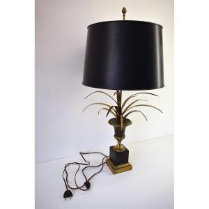 Lamp Reeds Or Palm Tree Attributed Maison Charles Paris 1950 1960 Ref310 