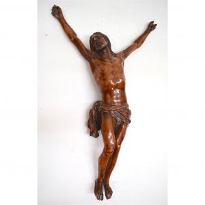 Christ In Carved Boxwood XVIII Century Ref316