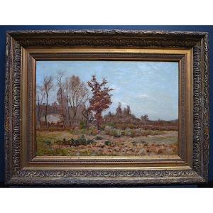 Jean Louis Verdier Barbizon School Impressionist Landscape XIX Rt599