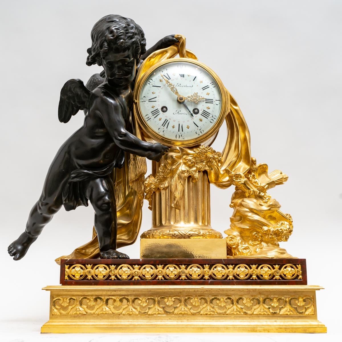 French, Napoleon III  Garniture Clock Set, Circa 1870-photo-4