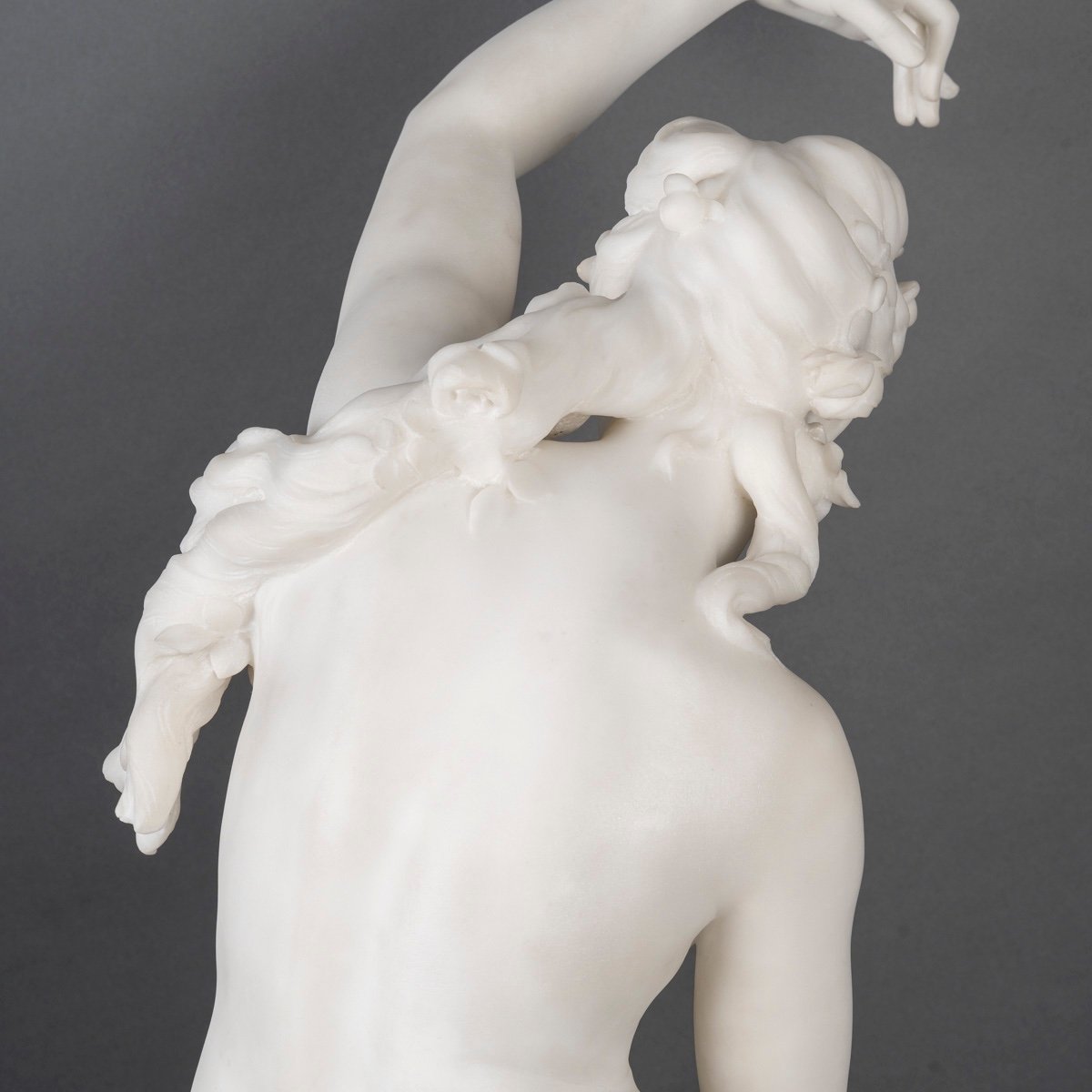 Chained Love - Marble Sculpture By Emile Boisseau - Circa 1891-photo-7