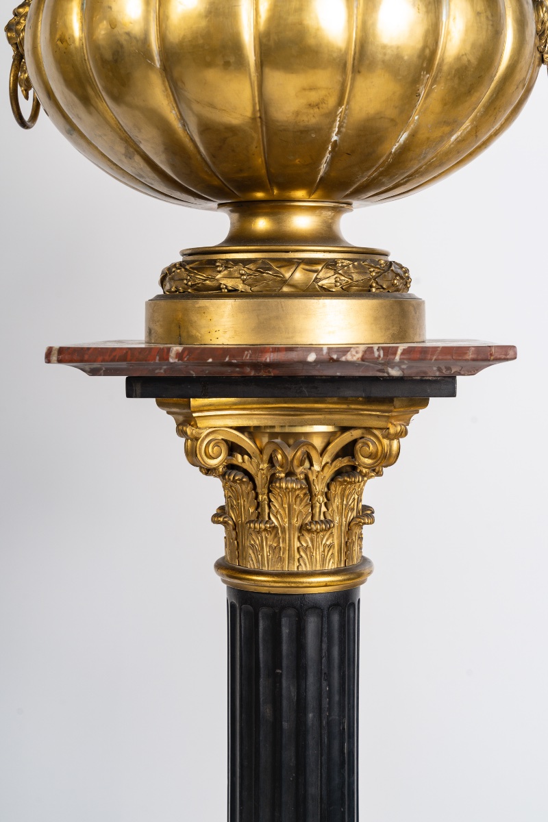 Pair Of Seven-light Torches In The Neoclassical Style, Circa 1870-photo-1