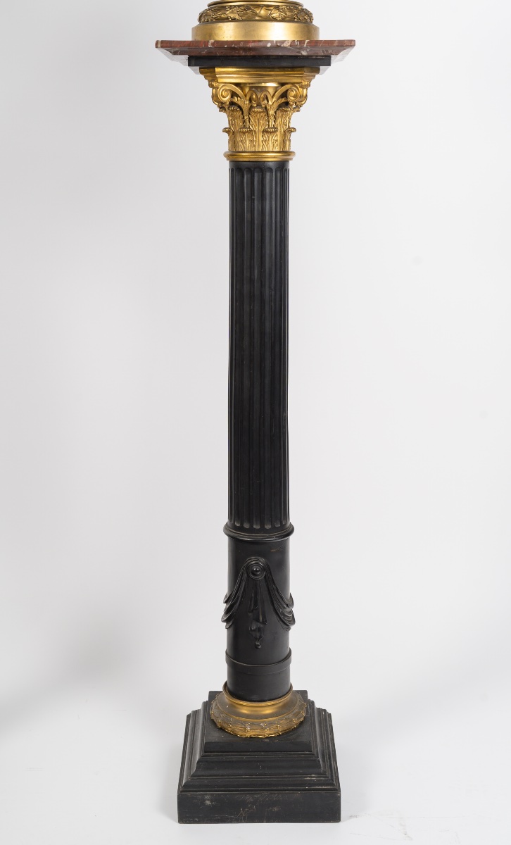 Pair Of Seven-light Torches In The Neoclassical Style, Circa 1870-photo-2