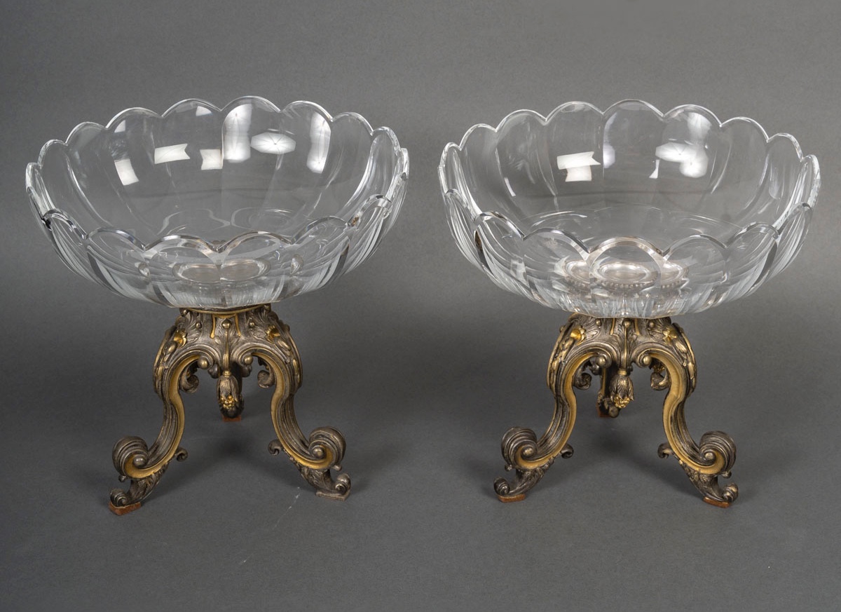 Coupes En Cristal époque Napoléon III
