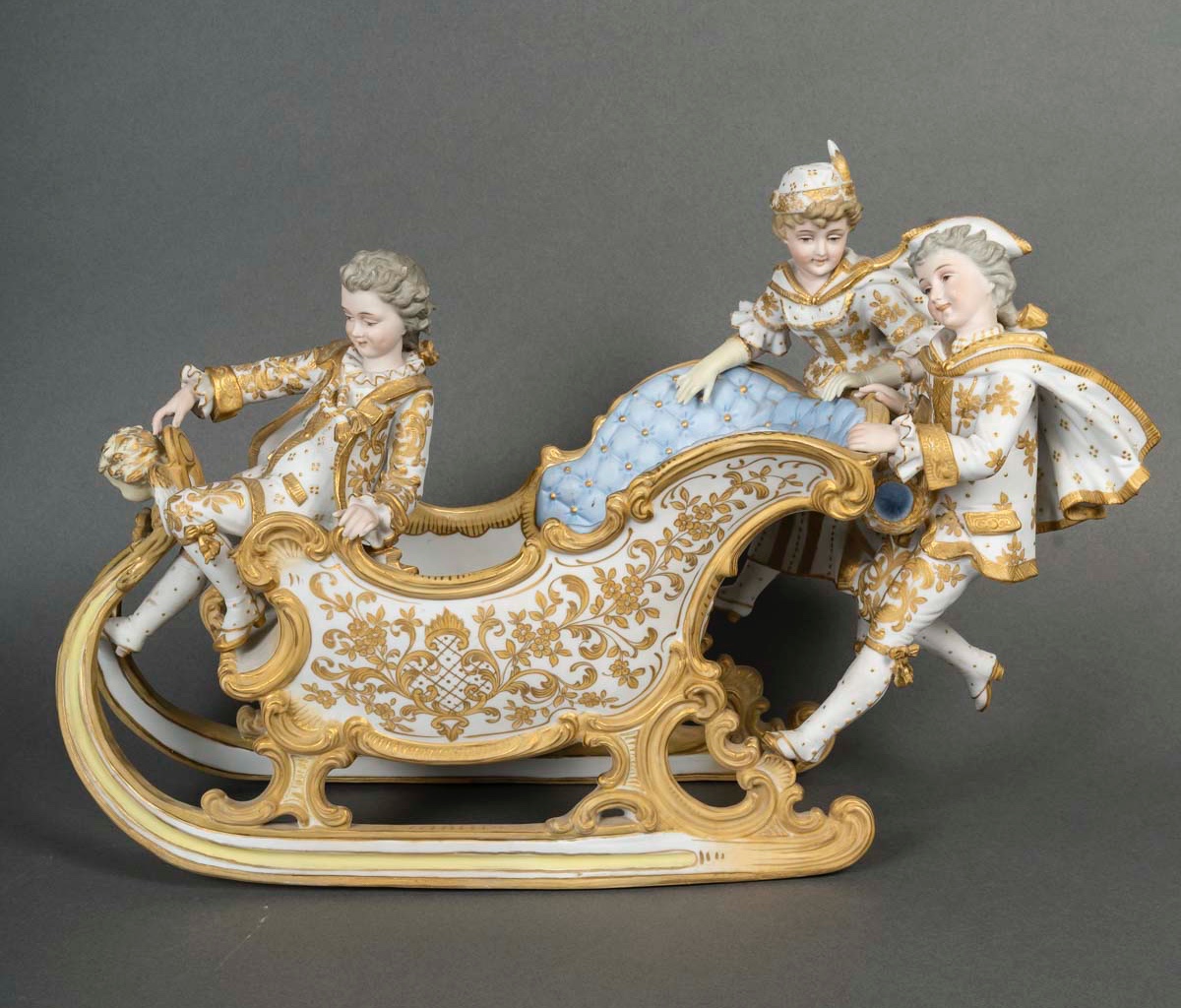 Sitzendorf Biscuit Centerpiece, Circa 1900-photo-2
