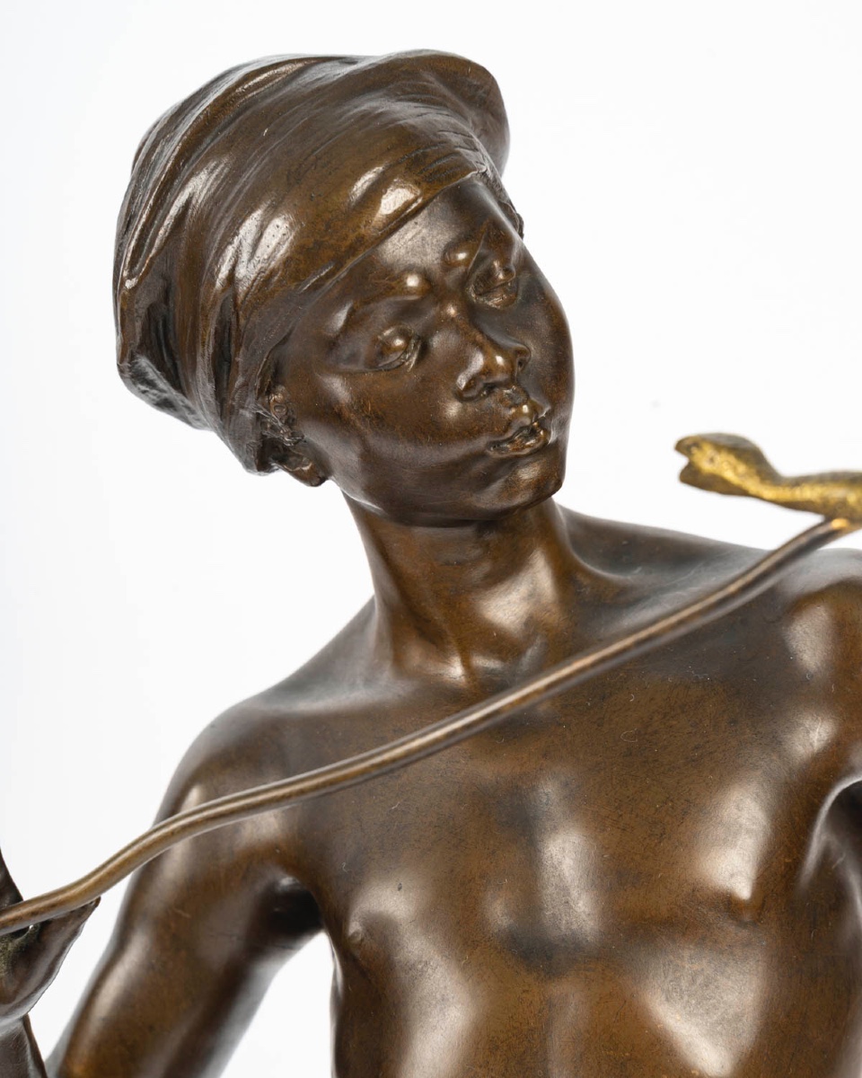 Adolphe Jean Lavergne (1863-1928), The Snake Charmer-photo-4