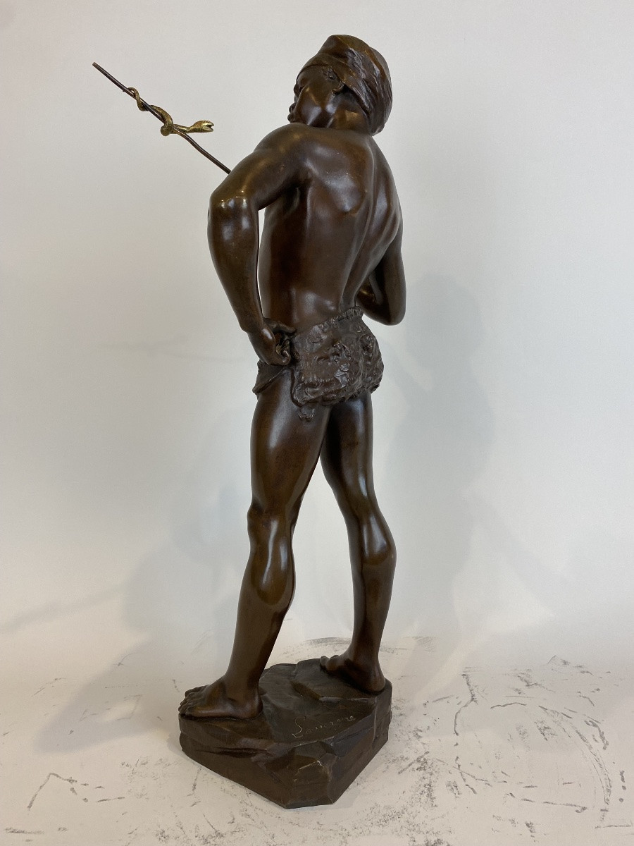 Adolphe Jean LAVERGNE (1863-1928), Le charmeur de serpent-photo-5