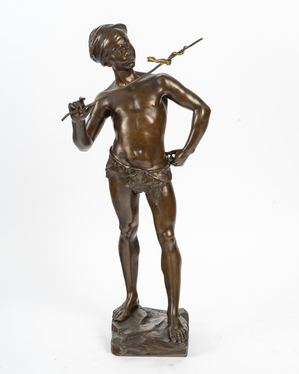 Adolphe Jean Lavergne (1863-1928), The Snake Charmer