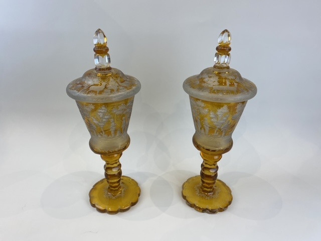 Pair Of Bohemian Vases, Circa 1880-photo-1