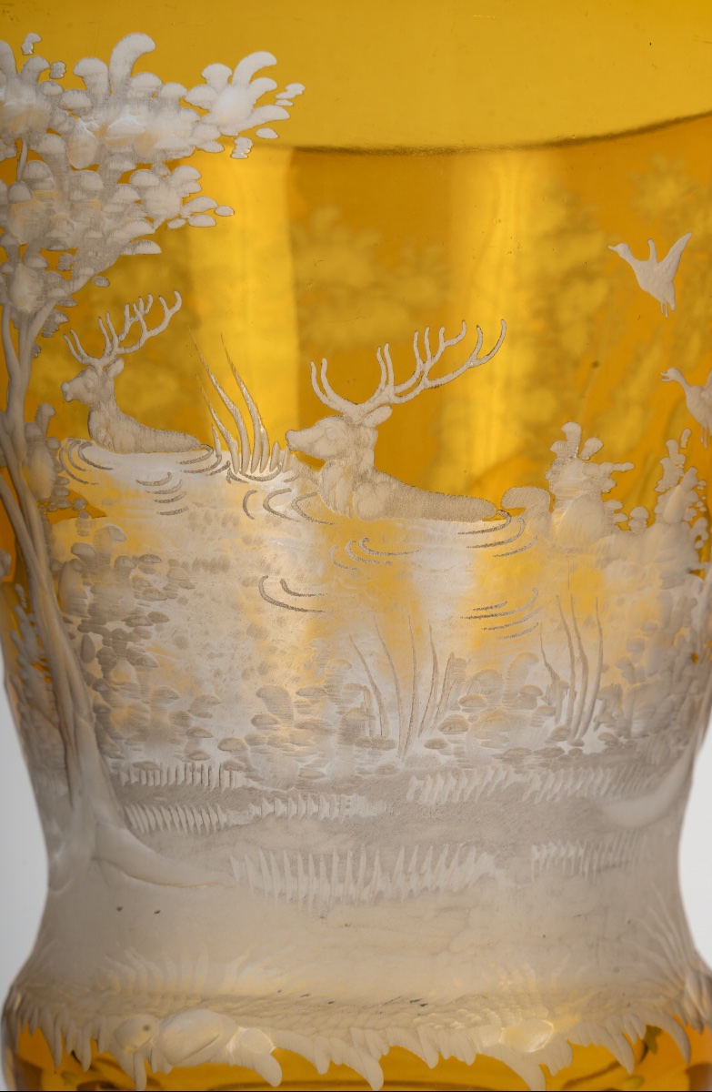 Pair Of Bohemian Vases, Circa 1880-photo-8