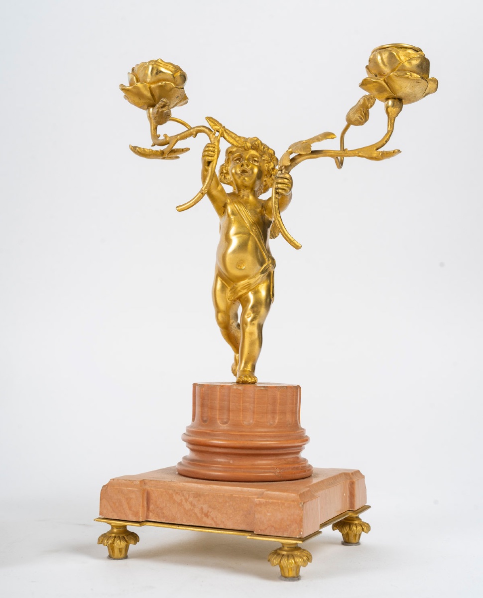 Garniture De Cheminée, Circa 1880-photo-1