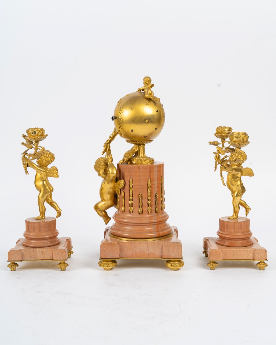 Garniture De Cheminée, Circa 1880-photo-5