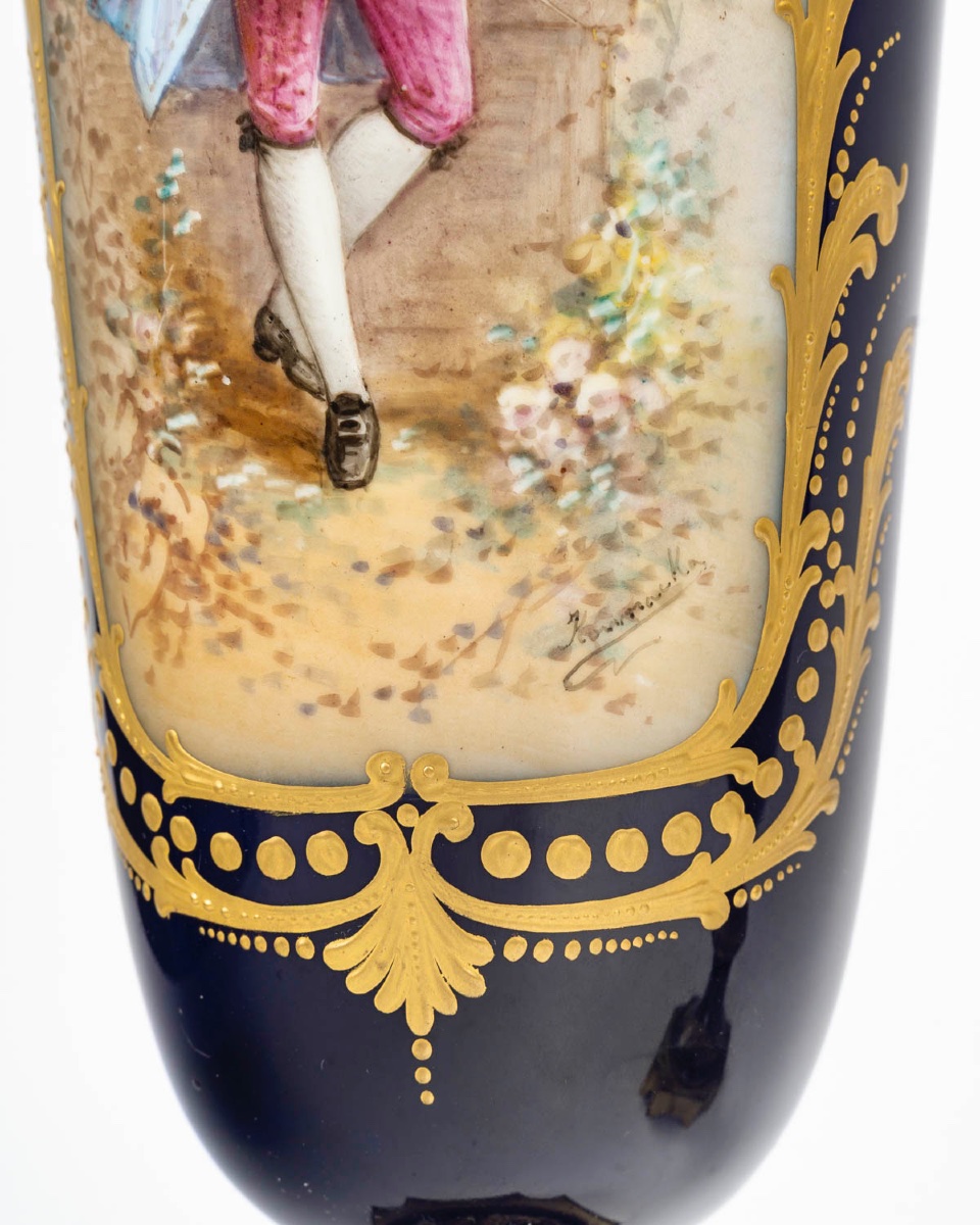 Pair Of Porcelain Vases, Circa 1846-photo-1