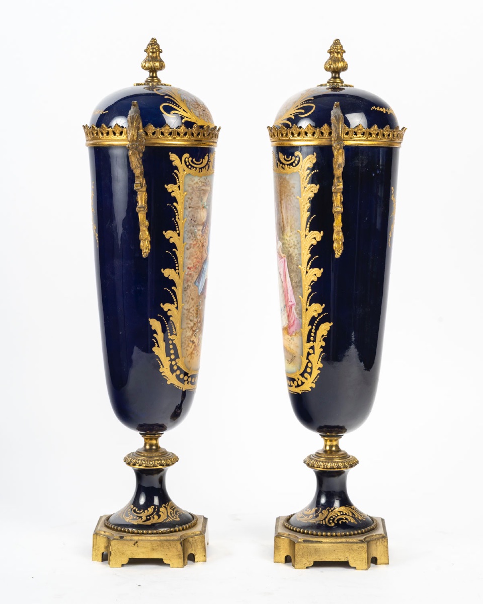 Pair Of Porcelain Vases, Circa 1846-photo-3