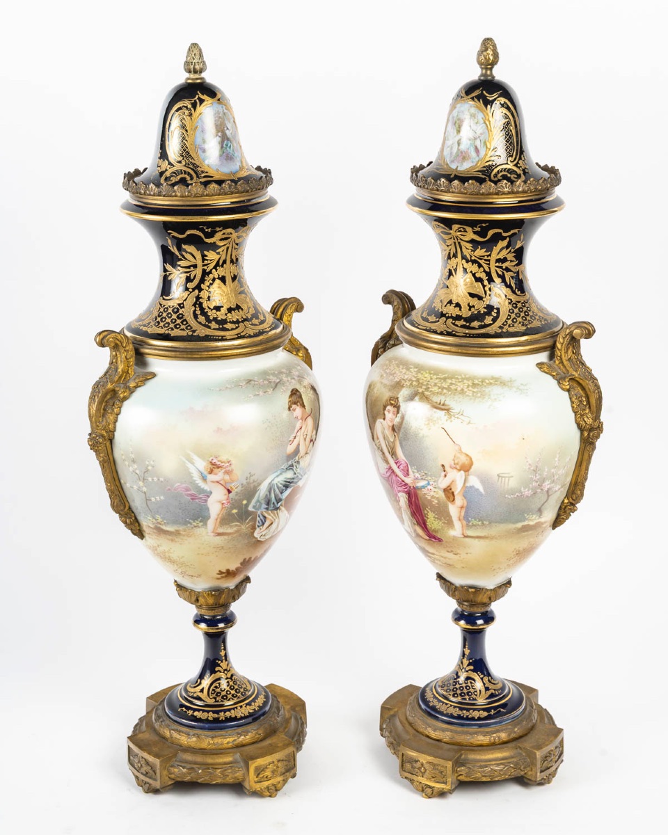 Porcelain Vases, Circa 1880-photo-4
