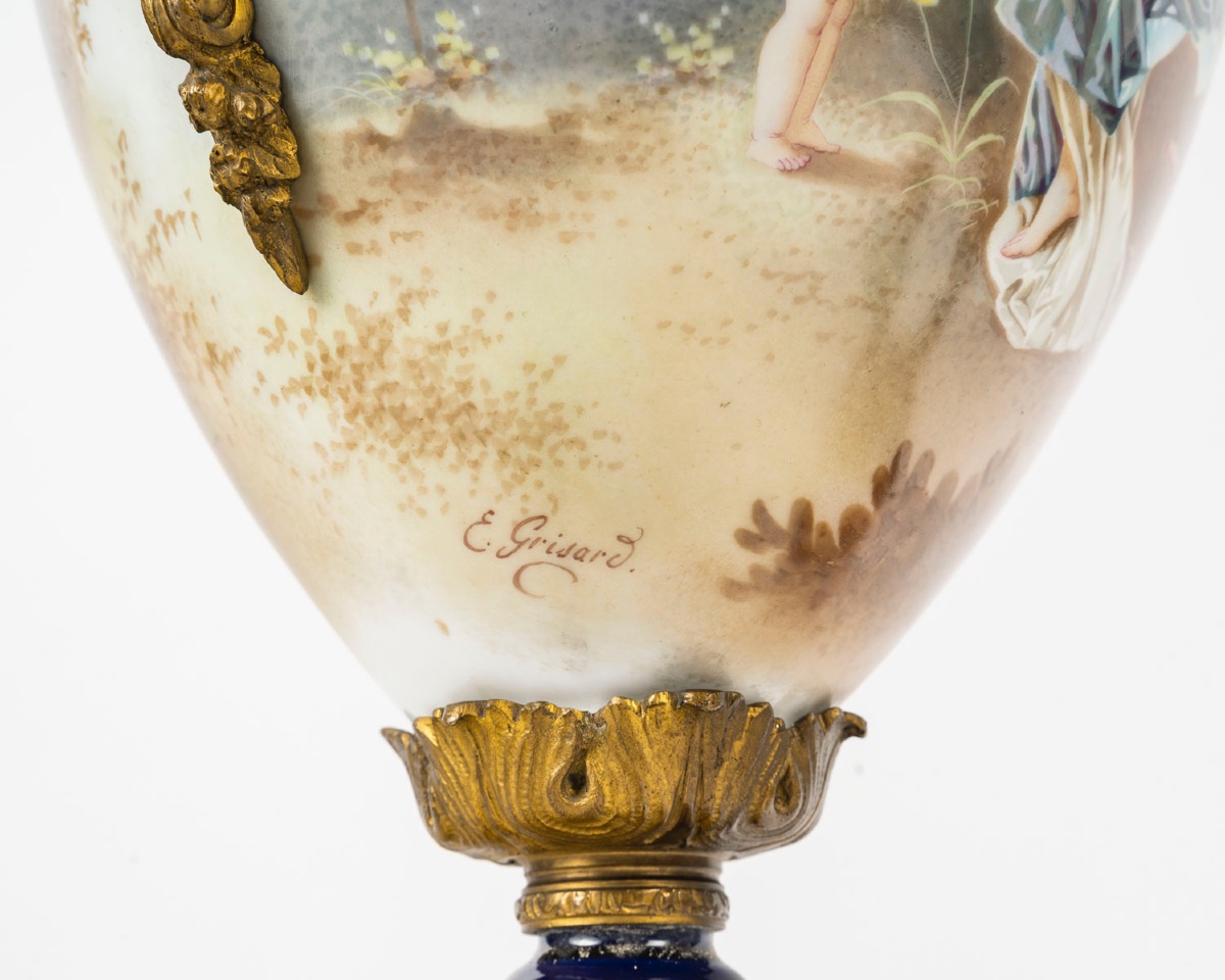 Porcelain Vases, Circa 1880-photo-4