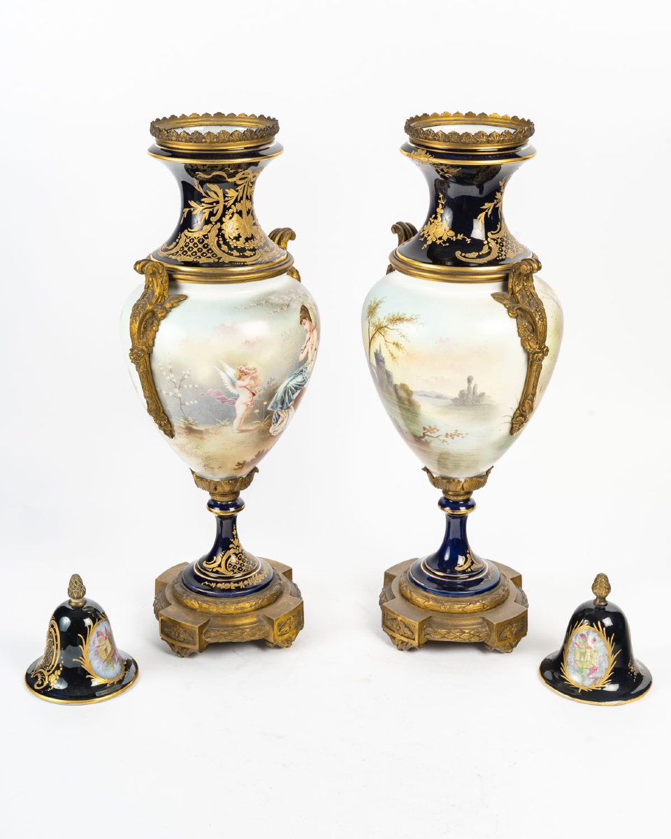 Porcelain Vases, Circa 1880-photo-5