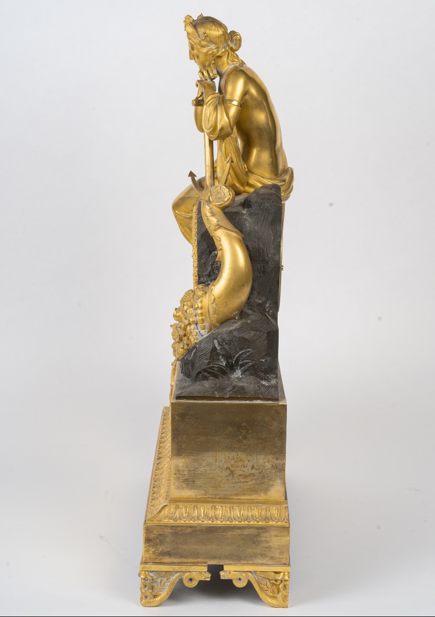 Charles X Clock, Marine Allegory, Circa 1830-photo-4
