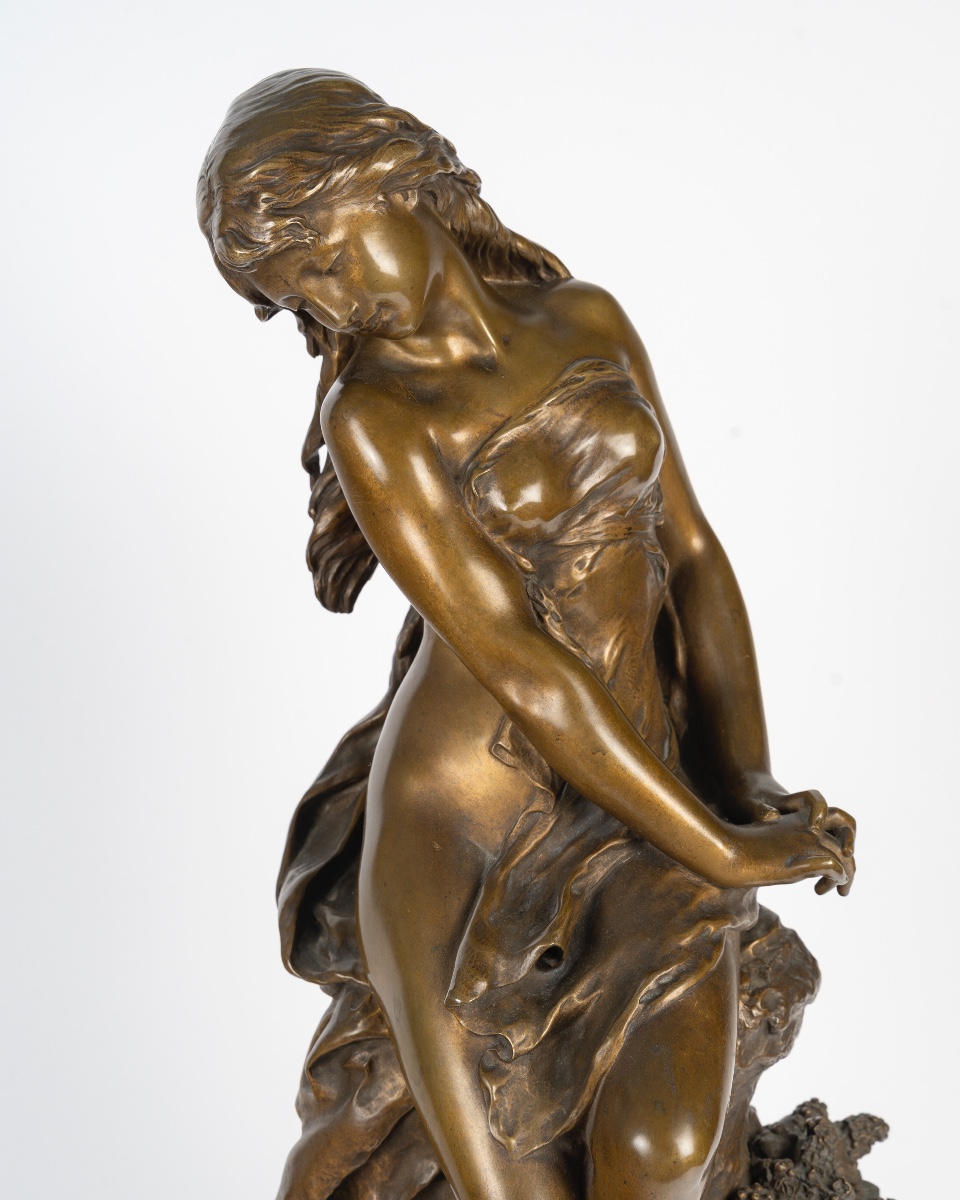 Mathurin Moreau (1822-1912)  Le Retour des hirondelles-photo-3