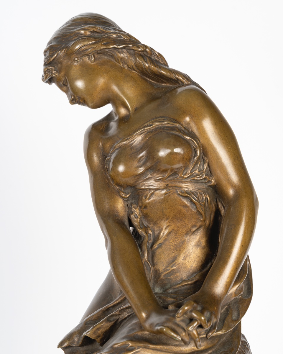 Mathurin Moreau (1822-1912)  Le Retour des hirondelles-photo-4