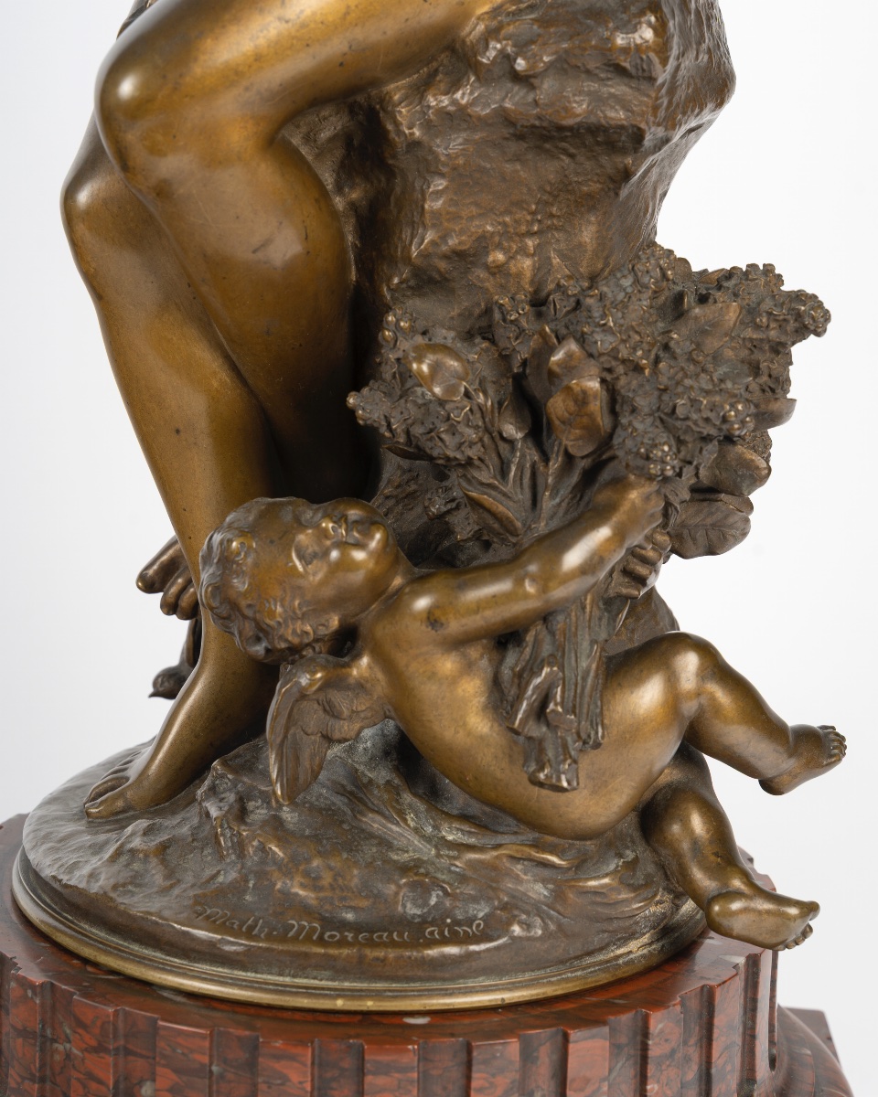 Mathurin Moreau (1822-1912)  Le Retour des hirondelles-photo-5