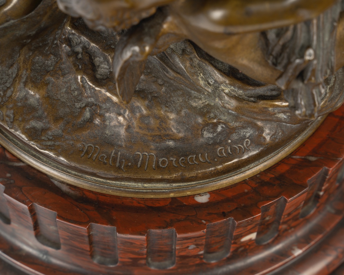 Mathurin Moreau (1822-1912)  Le Retour des hirondelles-photo-7