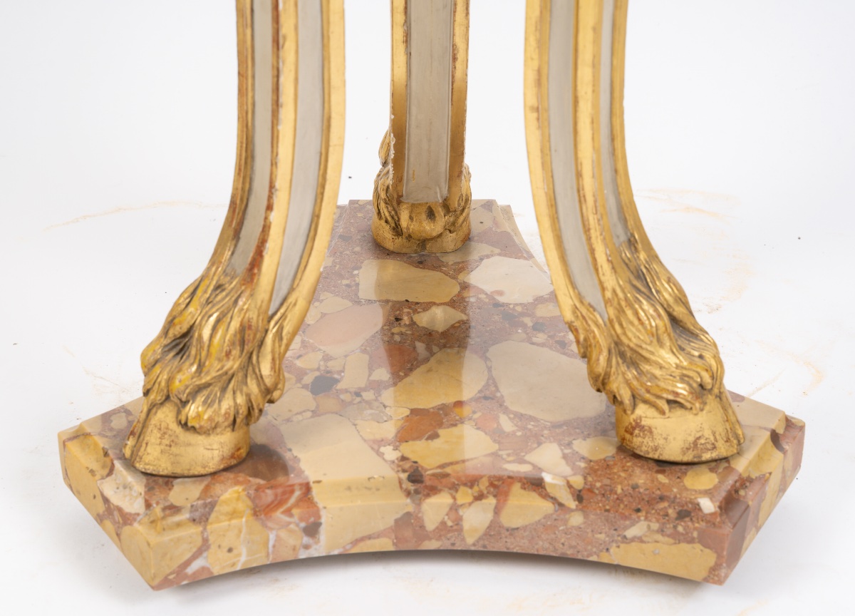 sellette en bois sculpté, circa 1890-photo-3