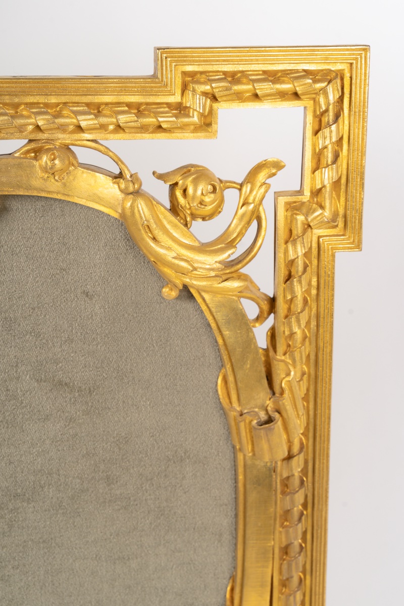 Rare Gilt Bronze Fireplace Front, Circa 1870-photo-1