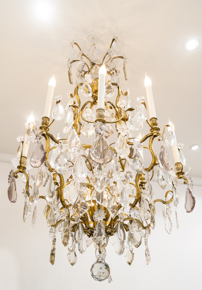 Grand lustre cage de la maison Baguès, Circa 1890-photo-2