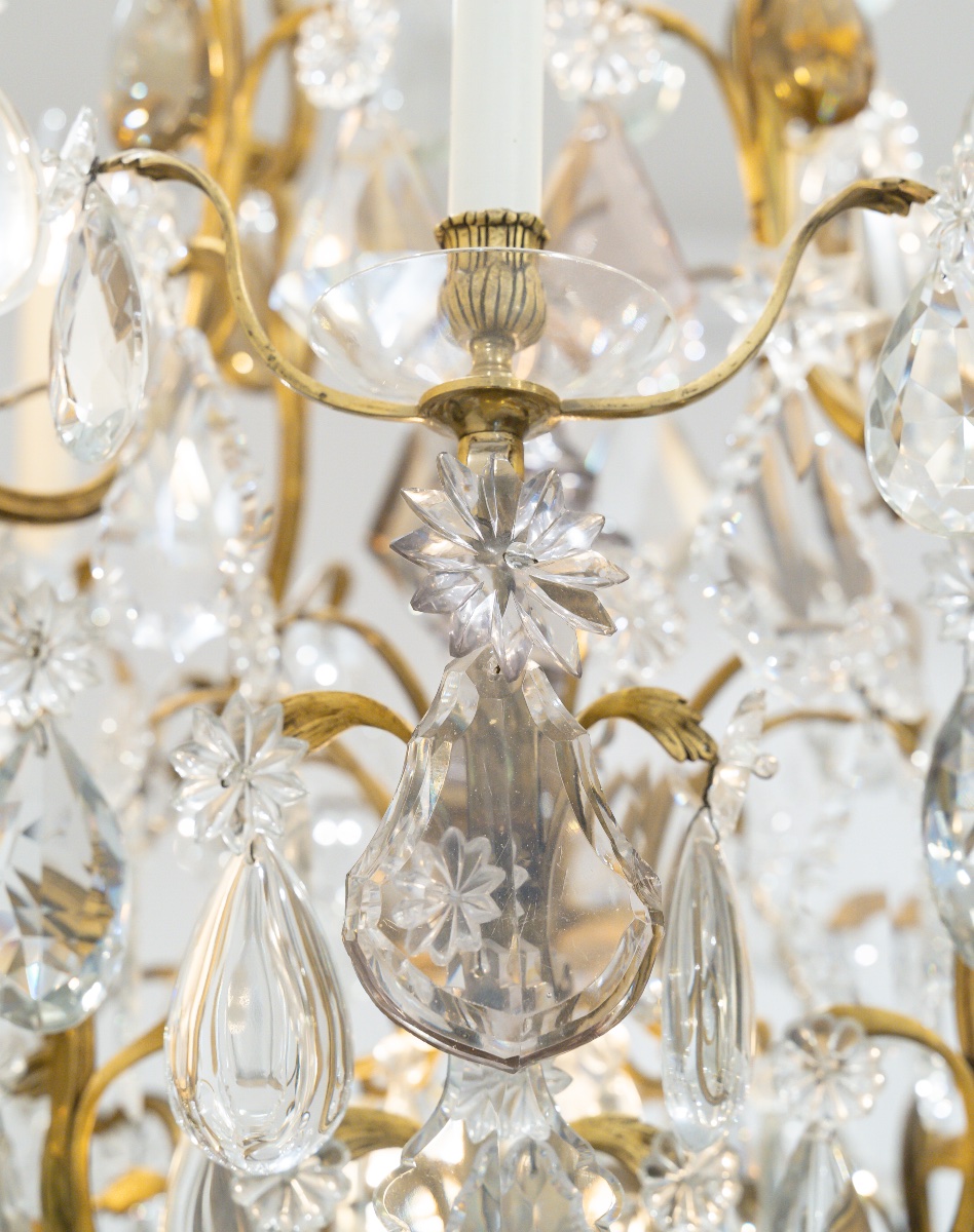 Grand lustre cage de la maison Baguès, Circa 1890-photo-3
