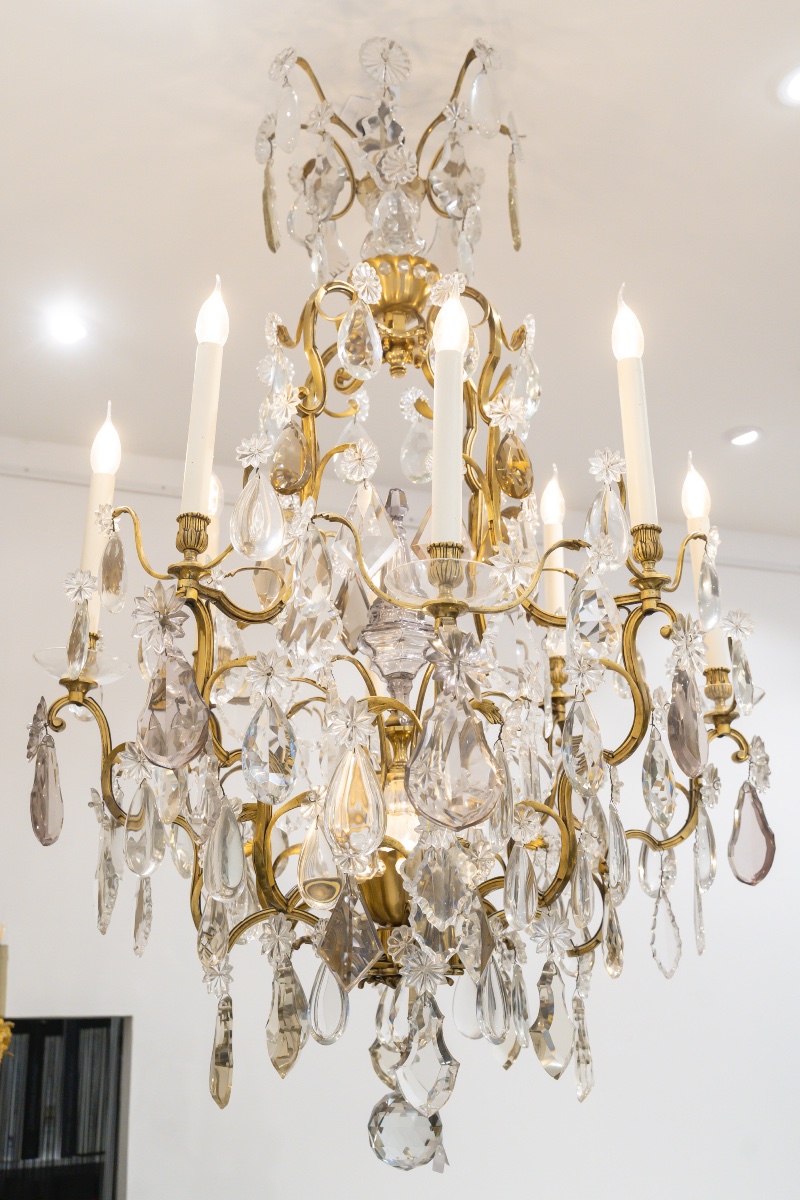 Grand lustre cage de la maison Baguès, Circa 1890-photo-4