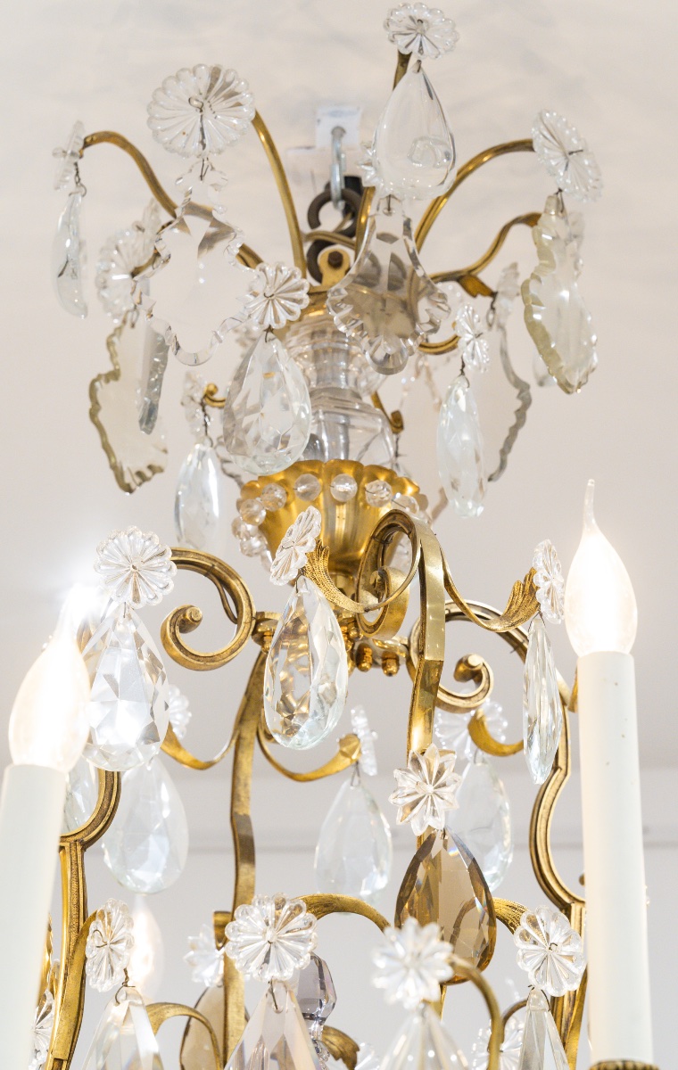 Grand lustre cage de la maison Baguès, Circa 1890-photo-1