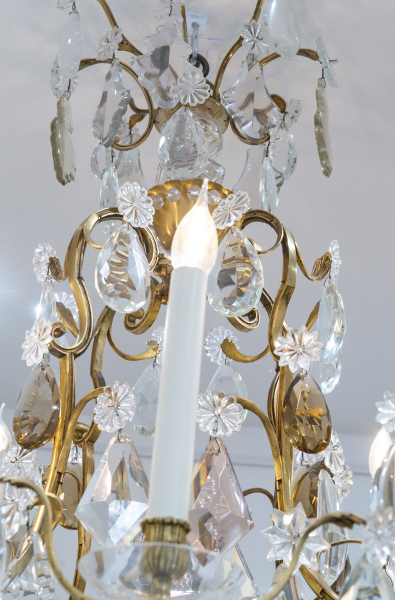 Grand lustre cage de la maison Baguès, Circa 1890-photo-5