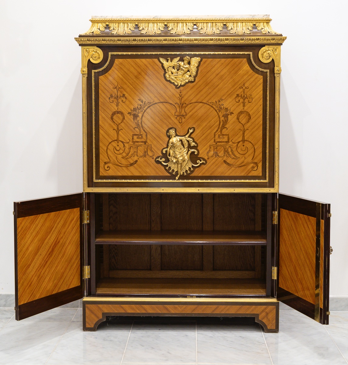 Paul SORMANI (1817-1877)  Secrétaire à abattant, Paris, Circa 1860-photo-1