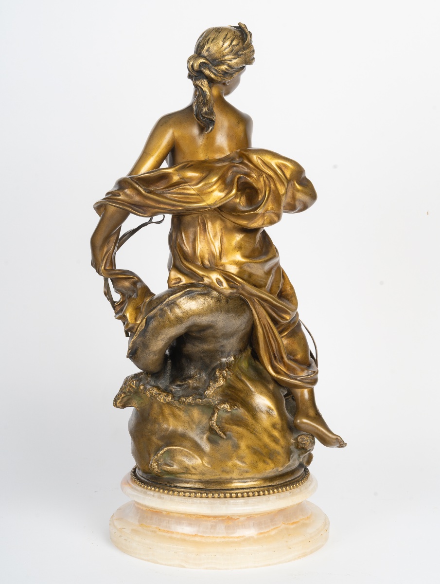 Raoul LARCHE (1860-1912)  La Néréide d'or et le dauphin-photo-2