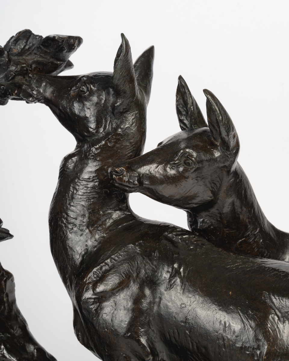 Maximilien Fiot (1886-1953) Two Does-photo-2